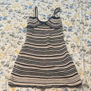 Striped Crochet Dress